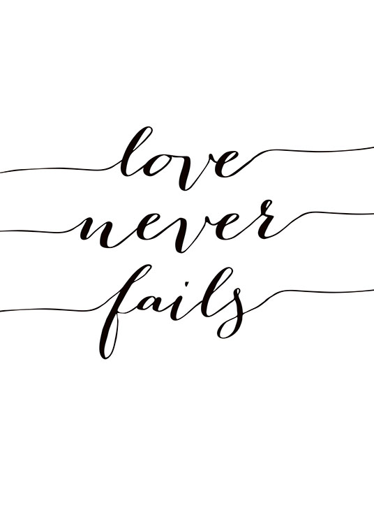 Love Never Fails, Poster