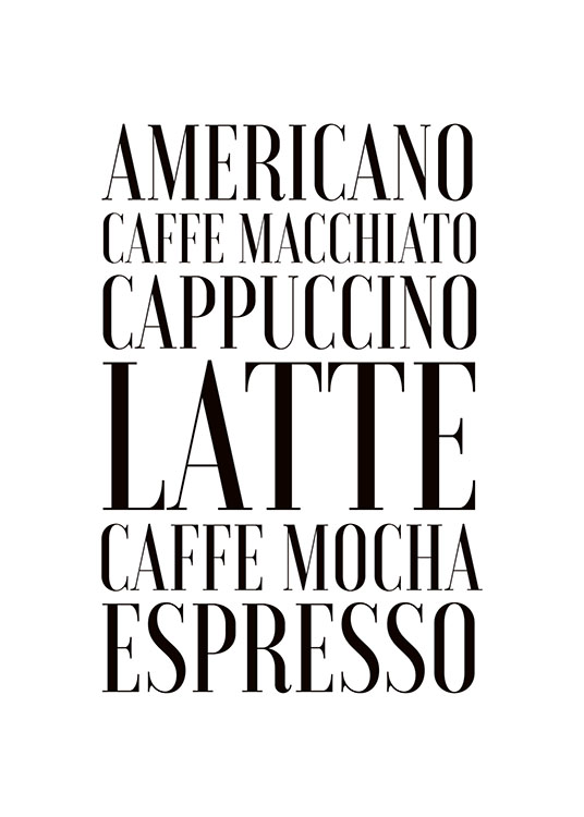 Coffee, Poster / Text posters at Desenio AB (7897)