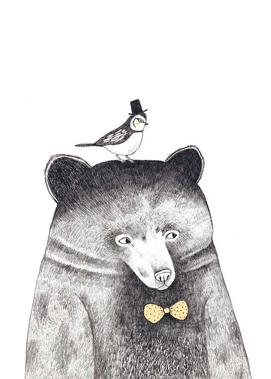 Bird And Bear, Poster