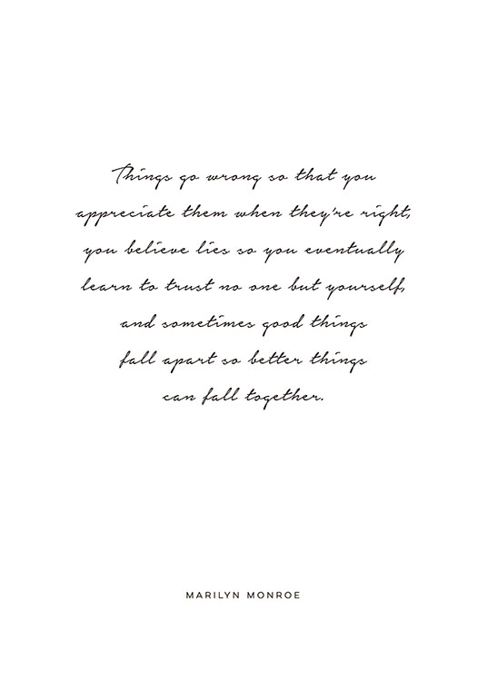 Quote of Marilyn Monroe, Posters