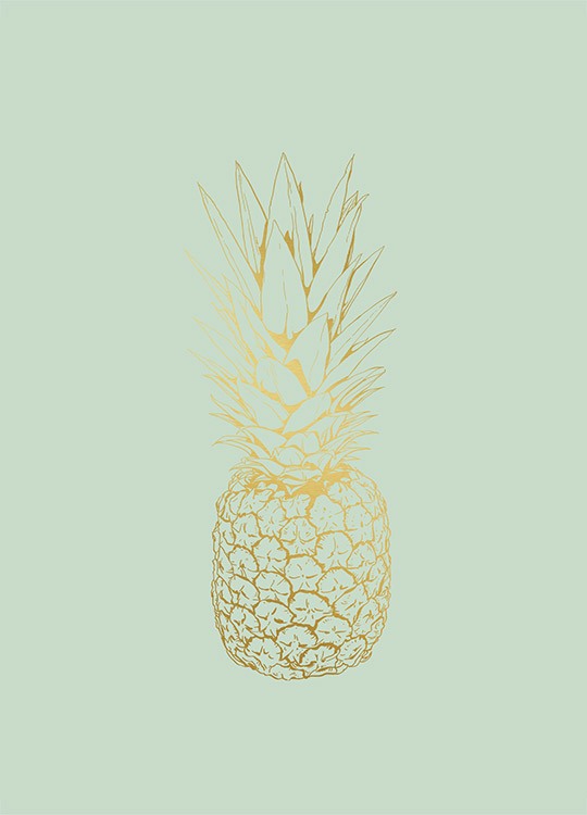 Pastel Pineapple, Poster