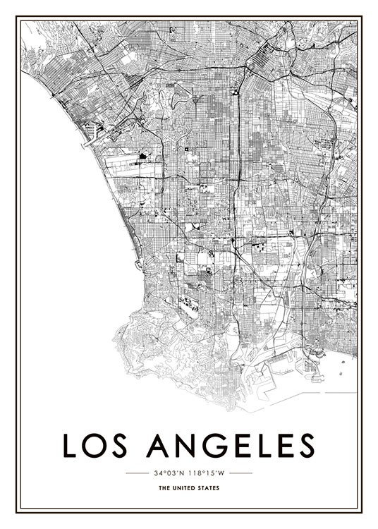 Los Angeles Map Poster