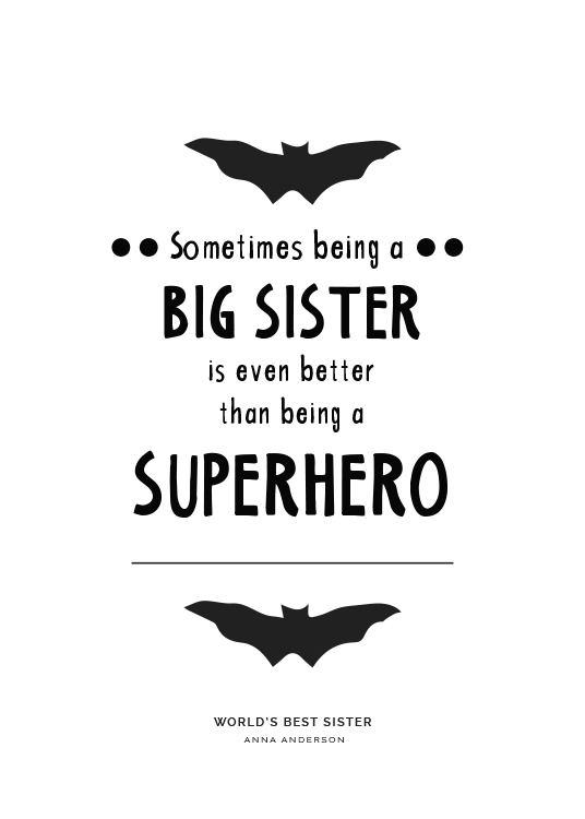 Big Sister Personal Poster
