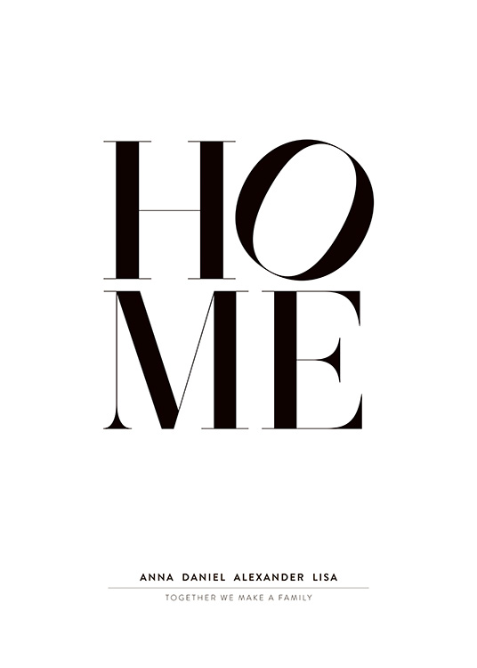 Home Personal Poster