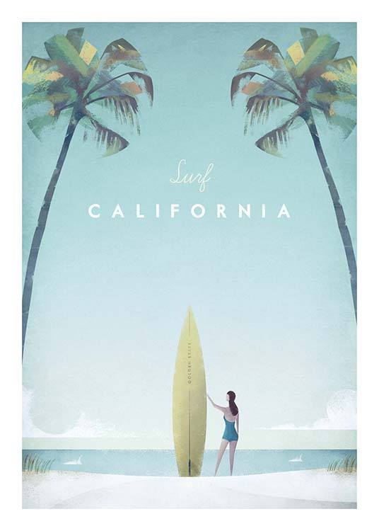 California Travel Poster