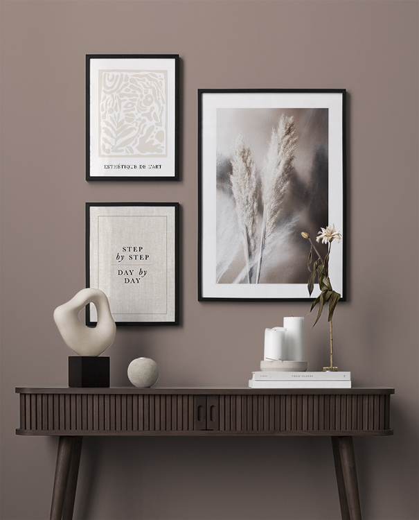 Beige pampas grass