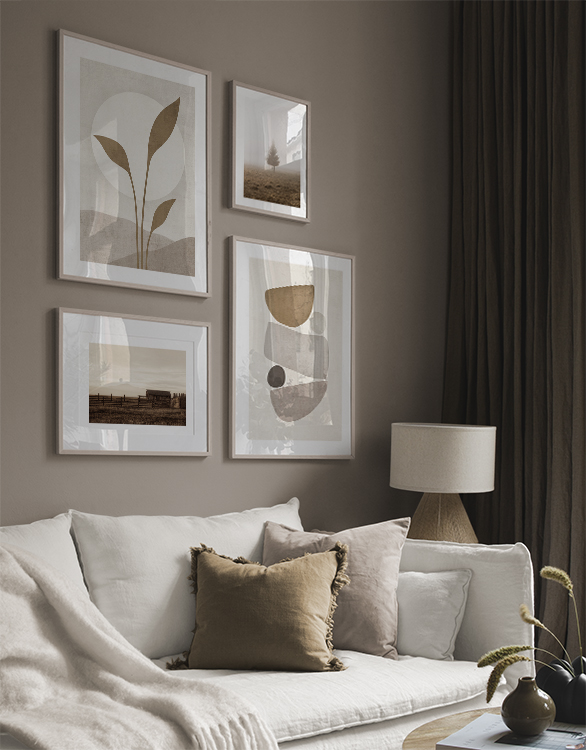 Abstract art and illustrations for bedroom